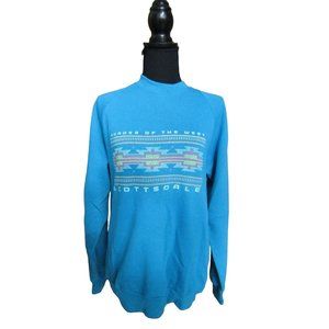 Vintage 80's/90's Jerzees Blue Scottsdale Arizona Shades of the West Sweatshirt